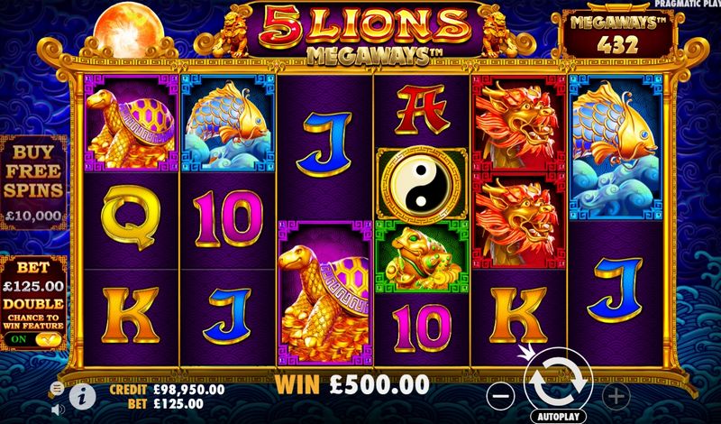 5 Lions Megaways port evaluation (Practical Play)