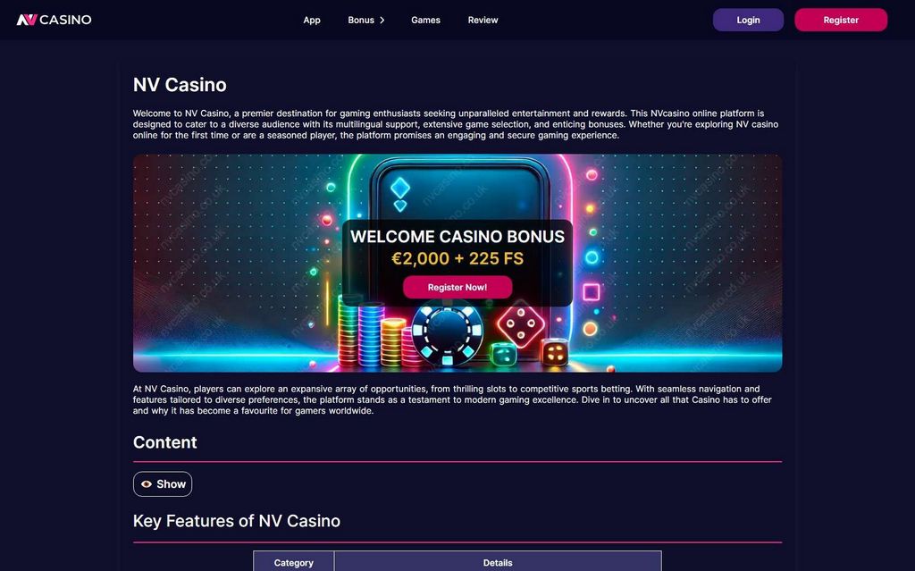 NV.Casino spordiennustuste kokkuvõte 2026