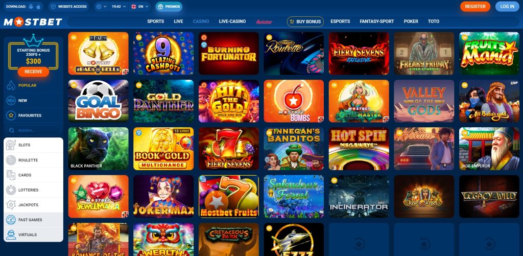 Mostbet Canlı Qumar Müəssisəsi - Ümumi Təcrübə